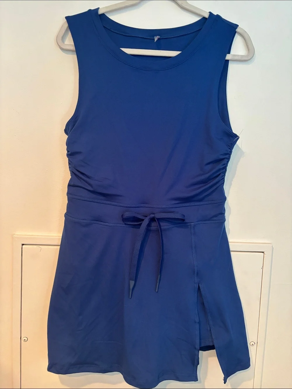 NWOT Free People Movement Women's Royal Blue Easy Does It Dress in size Large